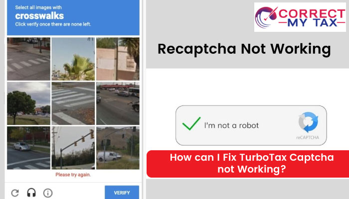 TurboTax Captcha not Working