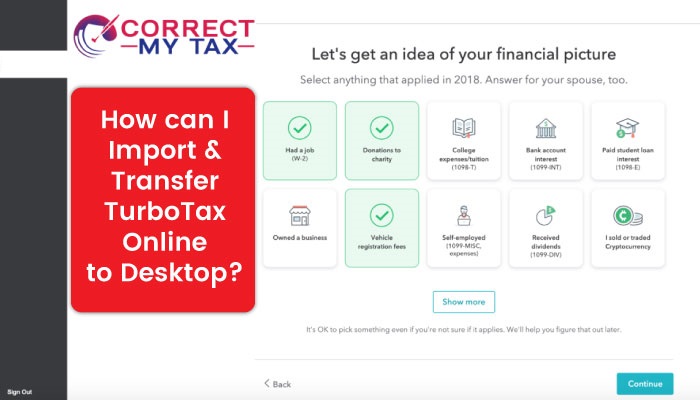 How can I Import and Transfer TurboTax Online to Desktop?