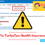 How to Fix TurboTax Health Insurance Error (1)