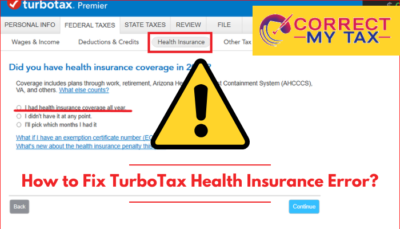How to Fix TurboTax Health Insurance Error (1)